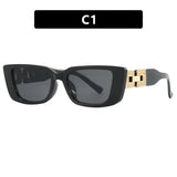 Vintage Small Cat Eye Sunglasses for Women – Trendy Black Fashion Shades Outdoor UV Protection thumbnail 15