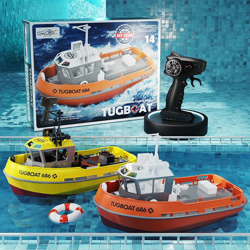 686 RC Boat 1/72 Dual Motor Wireless Remote Control Ship – 2.4G