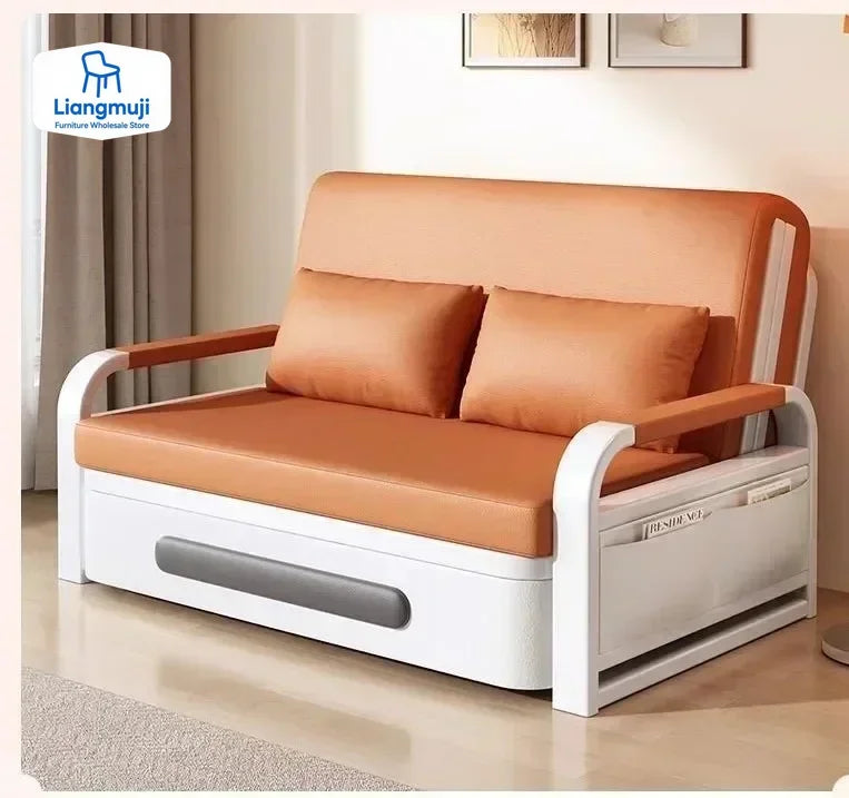 Fresh Foldable Home Sofa Bed – Minimalist Living Room Furniture with Storage