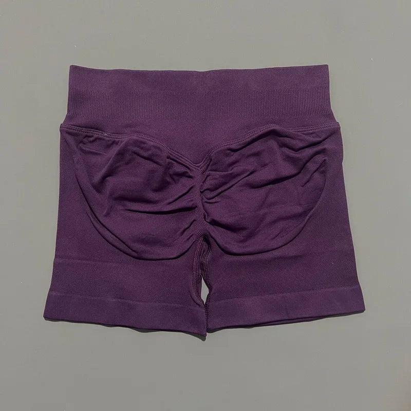 Women High Waist Fitness Shorts – Yoga, Gym, Running Sportswear