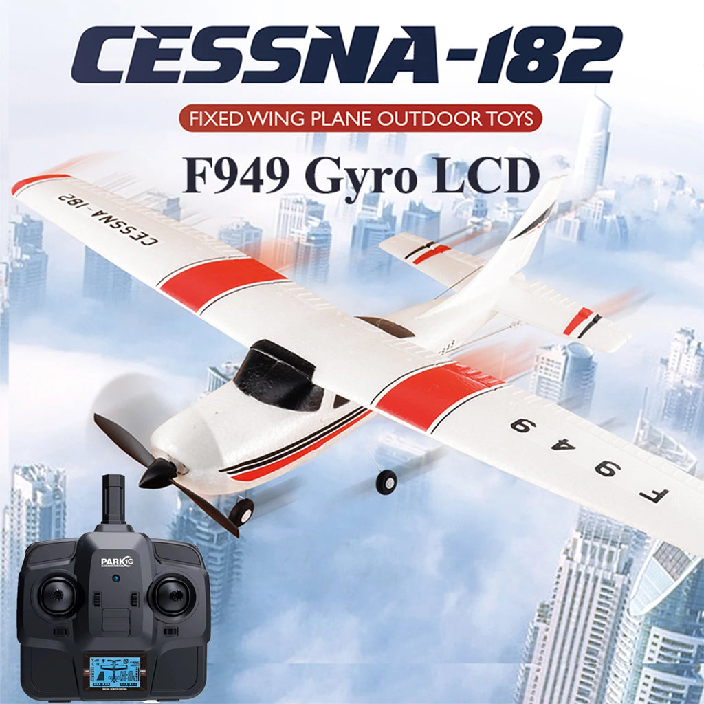 WLtoys F949 LCD RC Airplane Cessna 182 3D/6G 3CH Fixed Wing with Gyroscope Night Flight Ready