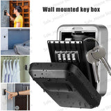 Wall Mount Key Lock Box 4-Digit Combination Security Safe for Home & Office thumbnail 11