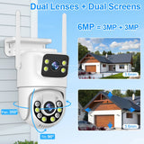 Smar 6MP Dual-Lens Wireless CCTV System 8CH NVR Kit with Audio & Night Vision thumbnail 3