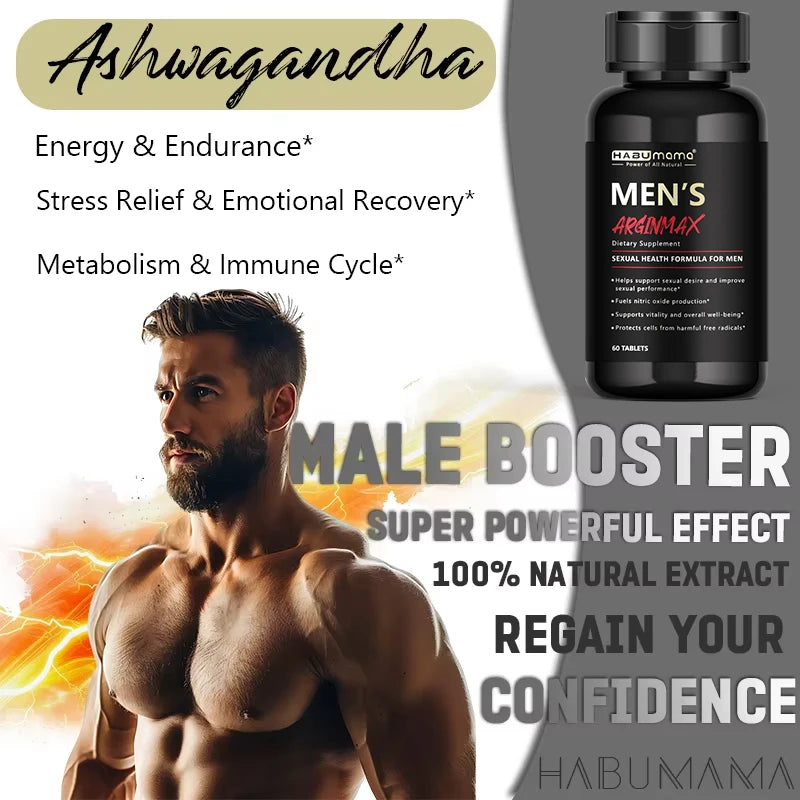 L-Arginine Male Enhancing Supplement 60 Tablets – Performance, Strength and Endurance Support