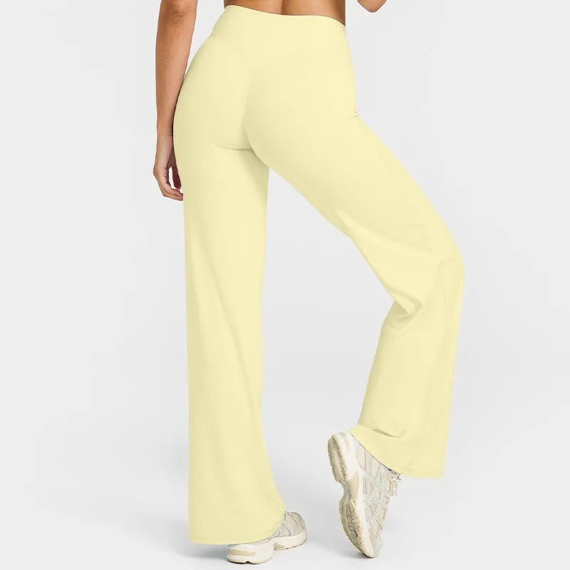 NCLAGEN Women's Sport Trousers – Straight-Leg Ultra Soft Yoga & Running Pants