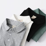 Fashion Kids Boys Polo Shirt – Luxury Stand Collar Summer Tee, Soft Breathable Cotton thumbnail 16