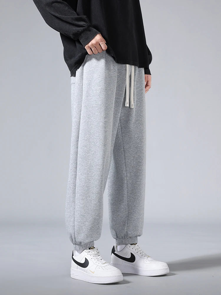 Men’s Big Size Hip Hop Jogger Sweatpants 6XL–8XL Loose Fit Cotton Blend Pants