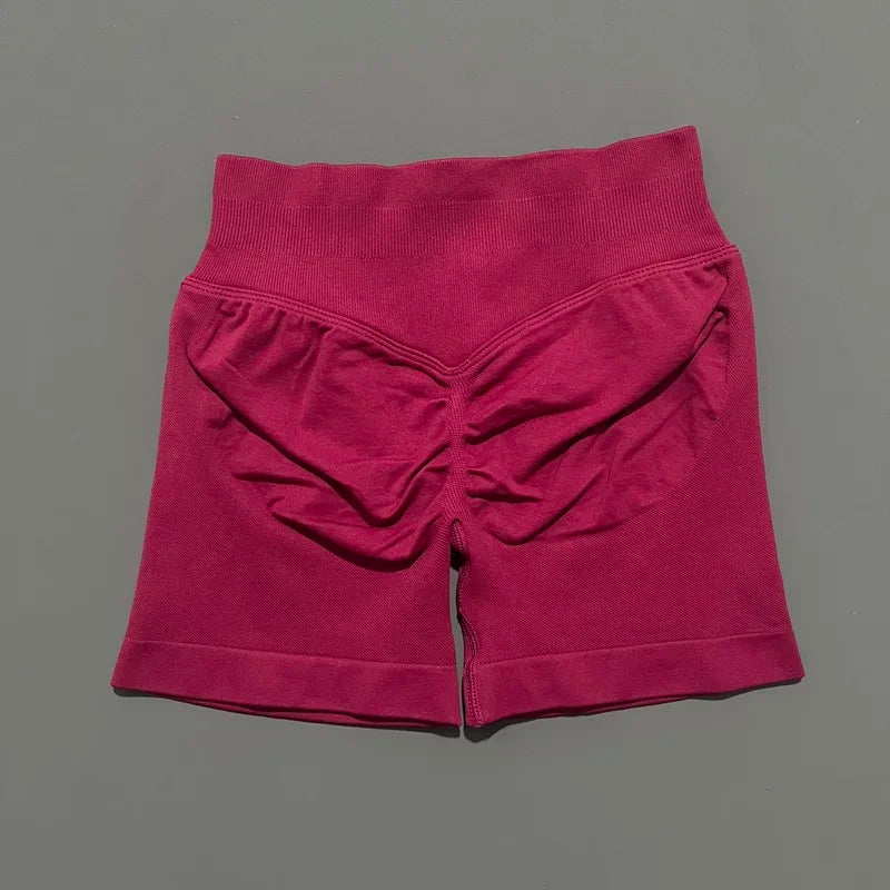 Women High Waist Fitness Shorts – Yoga, Gym, Running Sportswear