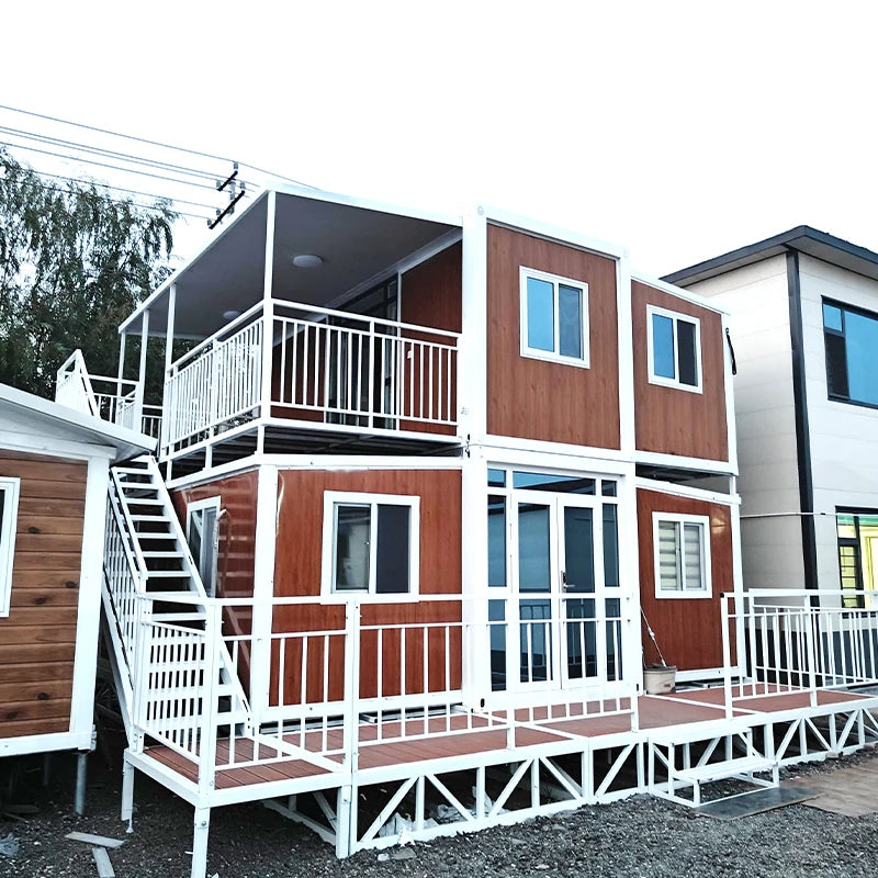 Two-Storey Expandable Container House 20ft / 40ft Modular Shipping Home – 2 to 4 Bedrooms Custom Movable Building