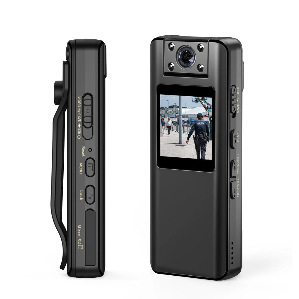 BOBLOV A22 Mini Body Camera 1080P HD with Night Vision, Magnetic Mount and LCD Screen