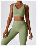 Seamless 2-Piece Women’s Yoga Set – Fitness Leggings & Sports Bra Workout Suit thumbnail 47