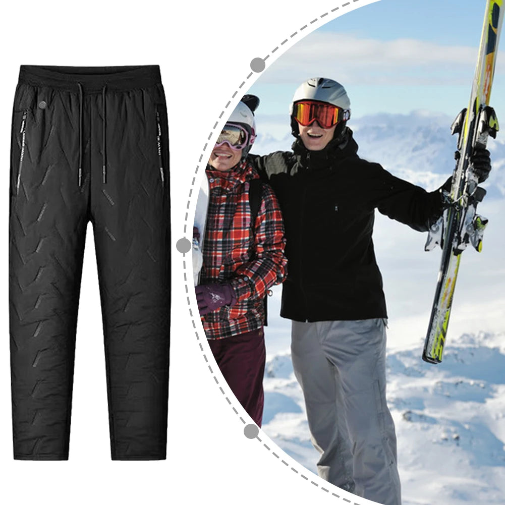 Unisex Heated Pants with 10 Heating Zones | USB Electric Thermal Trousers for Winter Outdoor Sports | Waterproof & Adjustable