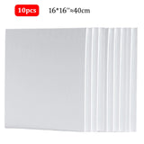 10 Pcs Cotton Canvas Board Set Primed White Painting Panels for Oil, Acrylic, Watercolor & Gouache HB-17 thumbnail 16