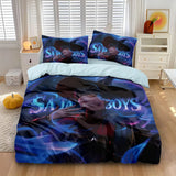 3pcs K-Pop Bedding Set Demon Hunters Colorful Print Polyester Duvet Cover with Pillowcases thumbnail 9