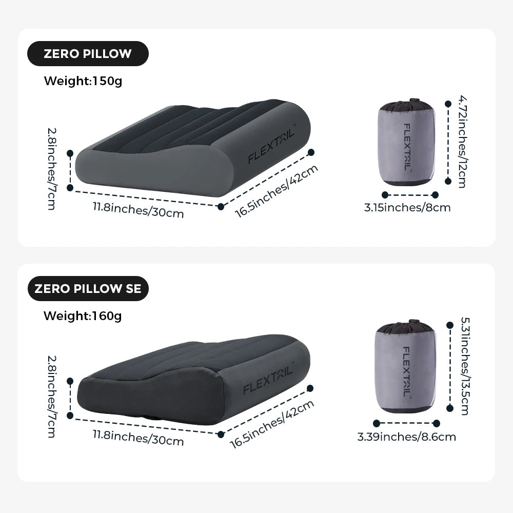 FLEXTAIL Inflatable Camping Pillow – Ergonomic Comfort Anywhere