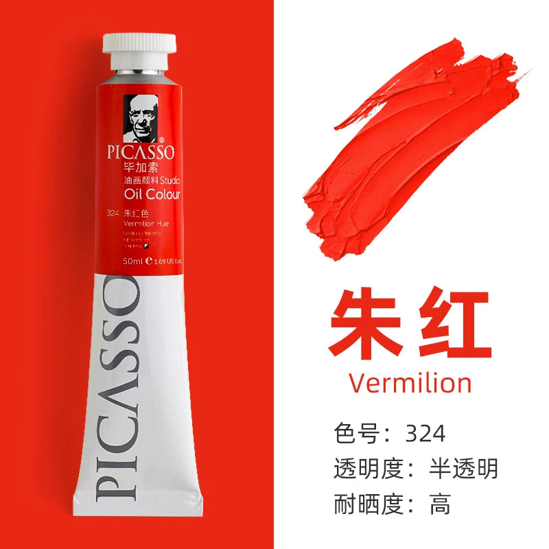 170ml Phoenix Large Tube Oil Paint – Non-Toxic, High Tint Strength, Mixable Artist Paint for Canvas & DIY Art