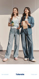 Semir Women’s 2025 Winter Wide-Leg Fleece-Lined Jeans – Full-Length Hong Kong Style Trousers thumbnail 7