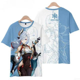 Genshin Impact Cartoon Kids T-Shirt – Unisex Short Sleeve Summer Tee for Boys & Girls thumbnail 11