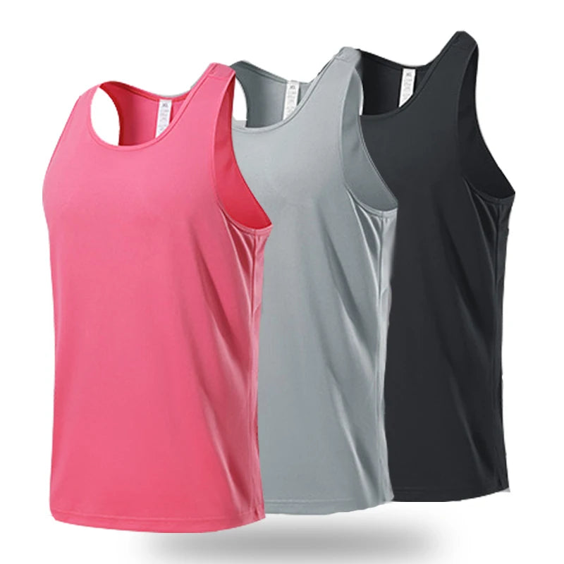Men’s Quick Dry Sports Vest – Sleeveless Running, Training & Basketball Fitness Top