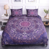 Mandala Lotus Flower Duvet Cover Set King Size Blue Purple Pink Bohemian 3D Print Bedding thumbnail 23