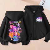 Movie Kpop Demon Hunters Zipper Hoodie for Kids – Unisex Sweatshirt for Girls & Boys thumbnail 22