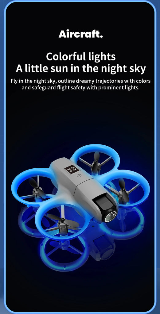 H135 Mini Drone WiFi FPV with 4K Camera, Foldable Quadcopter with Colorful Lights – RC Toys & Gifts