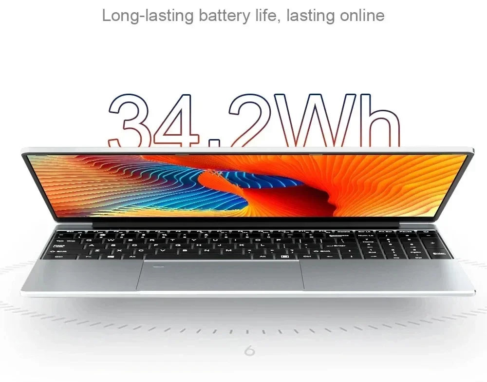 QMDZ 15.6" Laptop Intel Celeron N5095 Notebook PC 16GB/32GB RAM 128GB-2TB SSD Windows 11 1080P