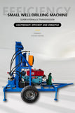 Well Drilling Rig Machine 22HP 25HP Petrol Diesel Mini Rotary Water Well Drilling Rig 100M–300M Borehole Drill with Crawler Option thumbnail 15