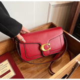 Women’s High-End Pure Color Square Shoulder Bag – Multi-Layer Minimalist Commuter Handbag thumbnail 27