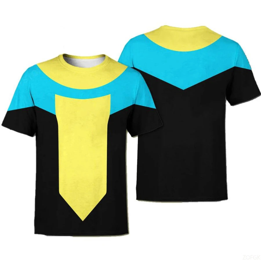 Anime Invincible 3D Printed Oversized Summer T-Shirt – Unisex Casual Tee for Men, Women & Kids