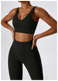 Seamless 2-Piece Women’s Yoga Set – Fitness Leggings & Sports Bra Workout Suit thumbnail 59