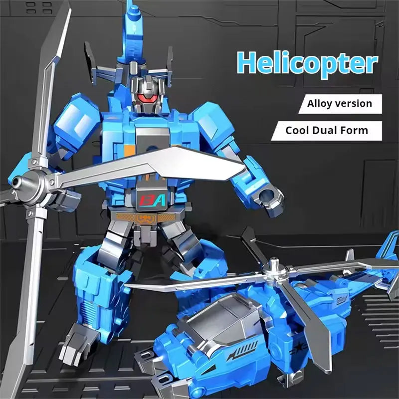 Transformation Toy Robot 6-in-1 Rescue Team Combined Alloy Robot – Birthday Gift
