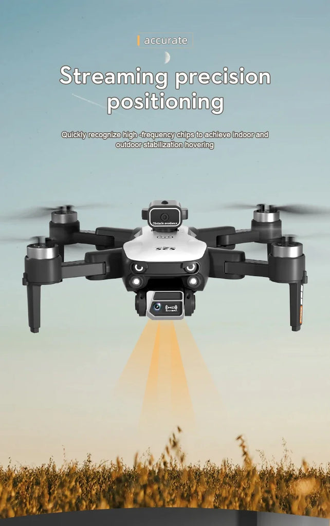 S2S Mini Drone 8K HD Camera with Obstacle Avoidance, Brushless Motor, Foldable RC Quadcopter for Kids