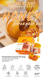 Facial Honey Loofah Soap – Acne Treatment, Tea Tree & Lemon, Rose Whitening, Handmade Eco-Friendly Sponge Soap thumbnail 3