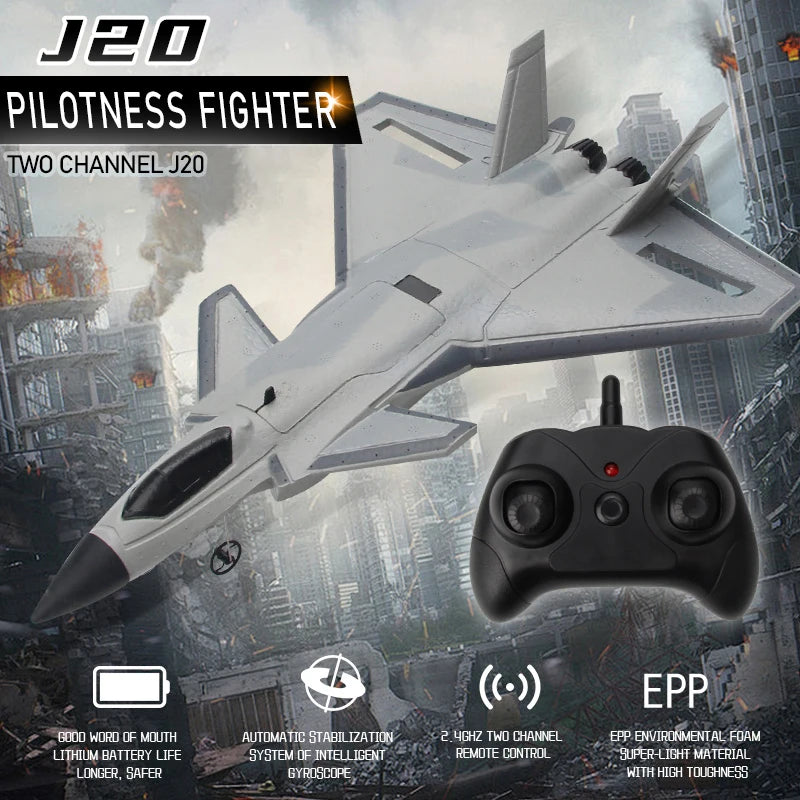 RC Foam Aircraft SU-35 Fighter Plane 2.4G Remote Control Glider for Kids and Adults