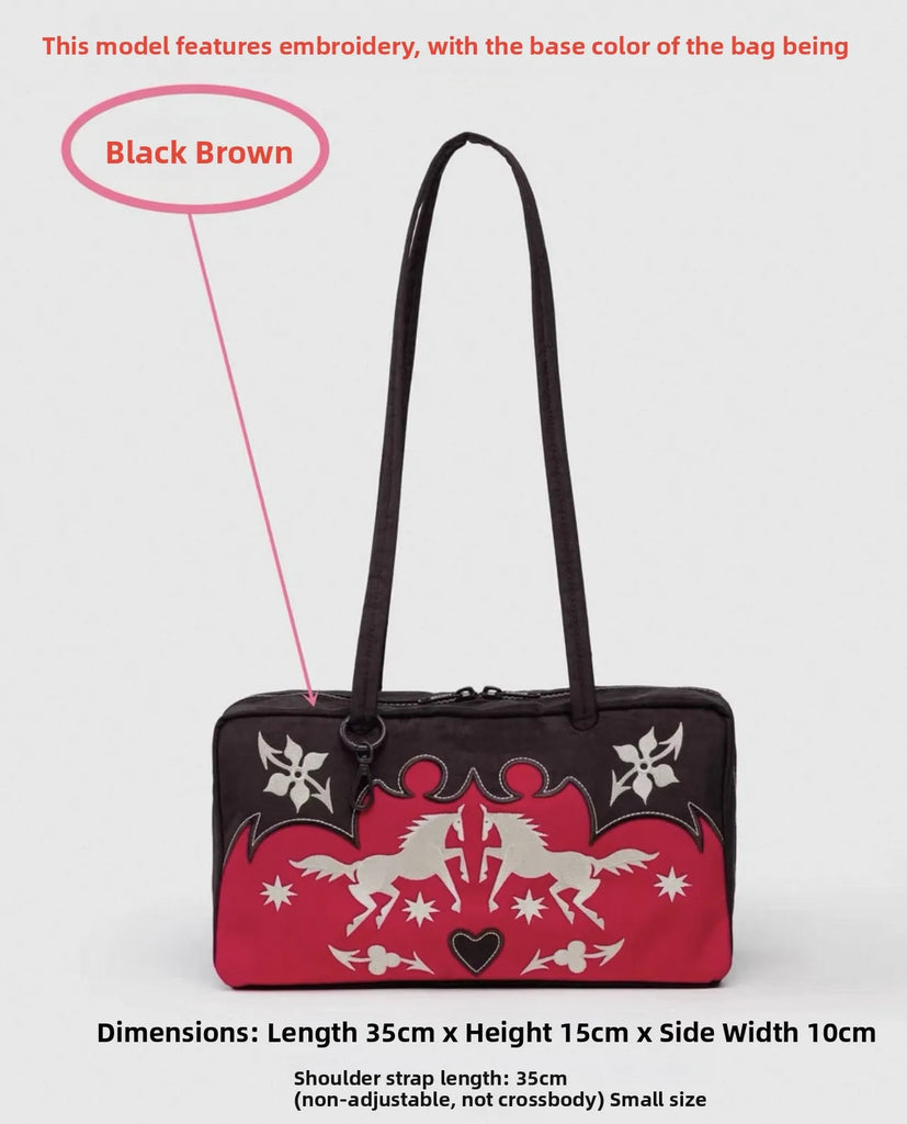 Large Capacity Square Shoulder Bag – Casual Canvas Bowler Handbag for Everyday Use