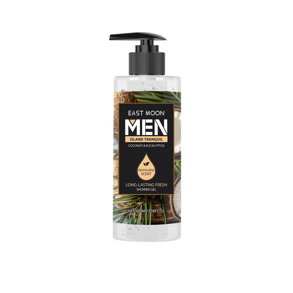 Men's Eucalyptus Coconut Body Wash 100ml – Deep Cleansing, Refreshing Scent, Long-Lasting Fragrance