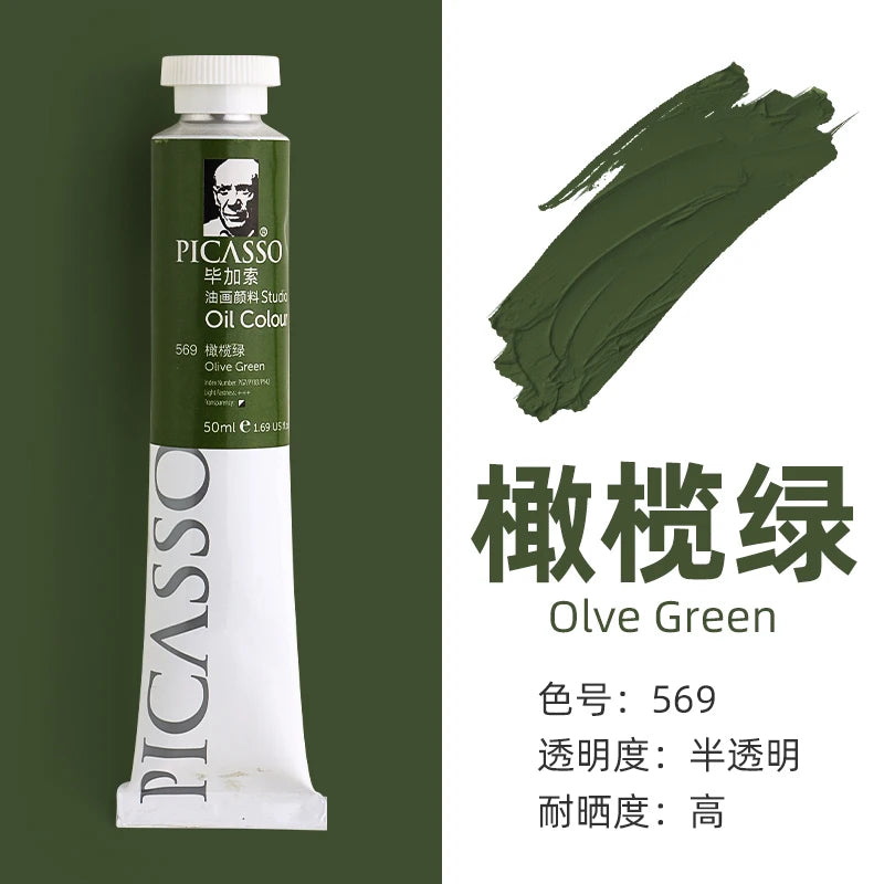 170ml Phoenix Large Tube Oil Paint – Non-Toxic, High Tint Strength, Mixable Artist Paint for Canvas & DIY Art