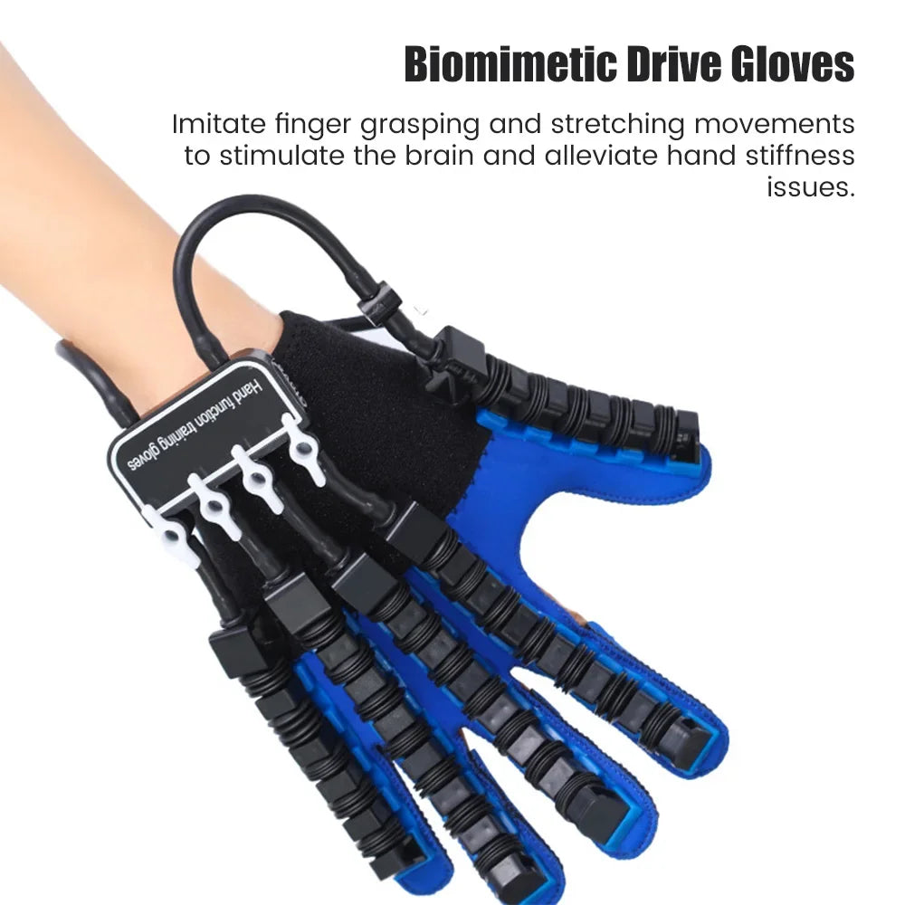 Left & Right Hand Finger Rehabilitation Robot Gloves Stroke Therapy Training Equipment