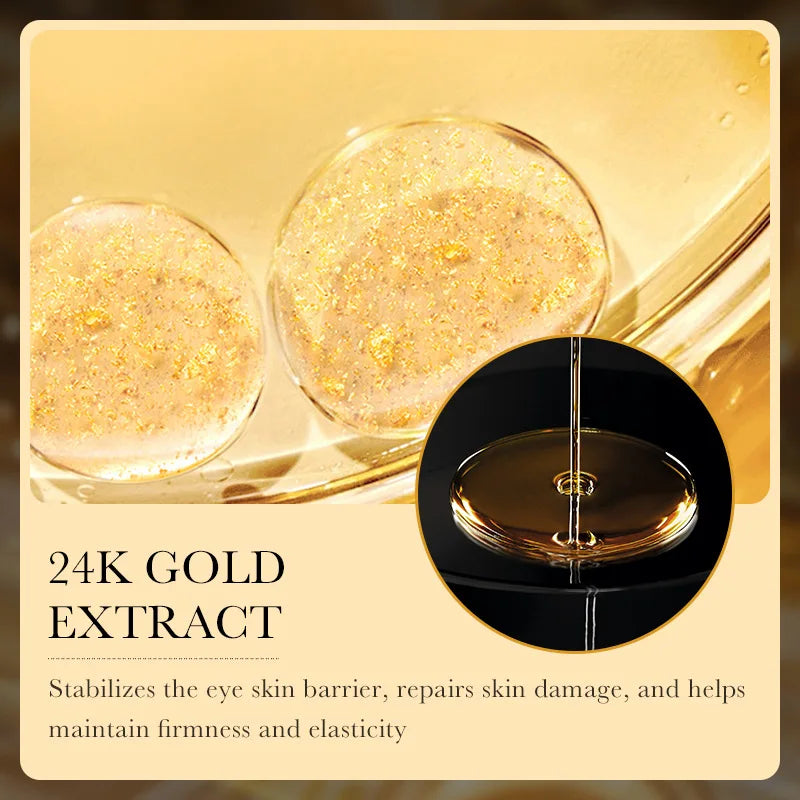 24K Gold Hyaluronic Acid Eye Cream – Anti Dark Circles, Puffiness & Firming Treatment 30ml