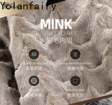 Real Mink Fur Inner Coat Men 90% Down 10% Feather Winter Mid-Length Jacket with Hood and Fox Fur Collar thumbnail 8