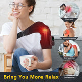 Wireless Shoulder Heating Pad With Massage 6 Temperature Levels App Control 5000mAh Battery AMH02 thumbnail 5