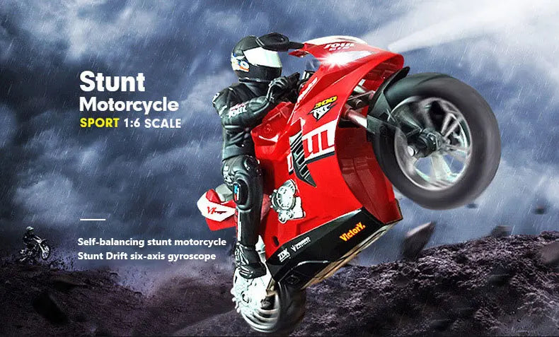 RC Motorcycles 1:6 & 1:10 Electric High-Speed Remote Control Racing Motorcycle for Kids