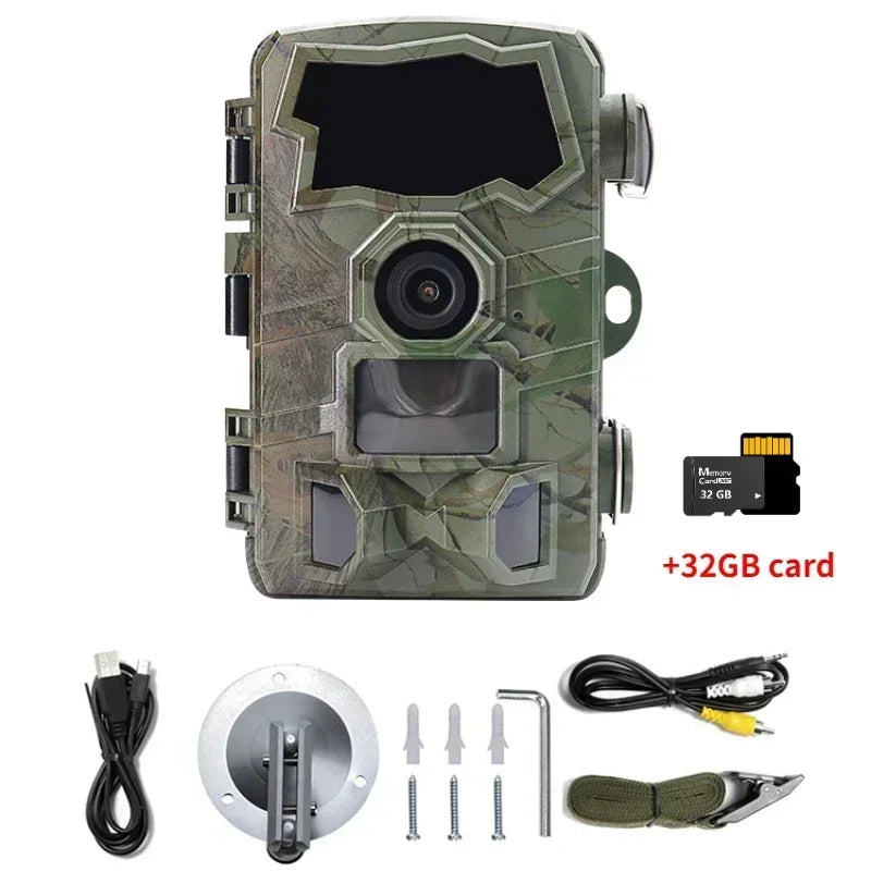 H888 WIFI Wildlife Trail Camera 32MP 4K Hunting Night Vision IP66 Waterproof Photo Trap