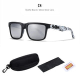 KDEAM Polarized Sunglasses – Unisex Square Frame UV400 Outdoor Eyewear (Red Mirror Lens, Model KD332) thumbnail 55