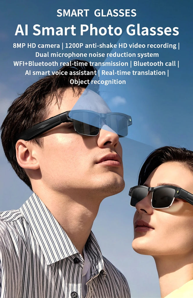 Xiaomi 2025 Smart Glasses – Men’s & Women’s Bluetooth Sunglasses with Voice Control and MR Holographic Display