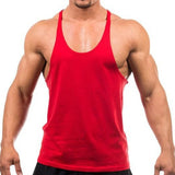 Men’s Gym Workout Bodybuilding Tank Top Y-Back Lightweight Muscle Fit Stringer Vest thumbnail 4