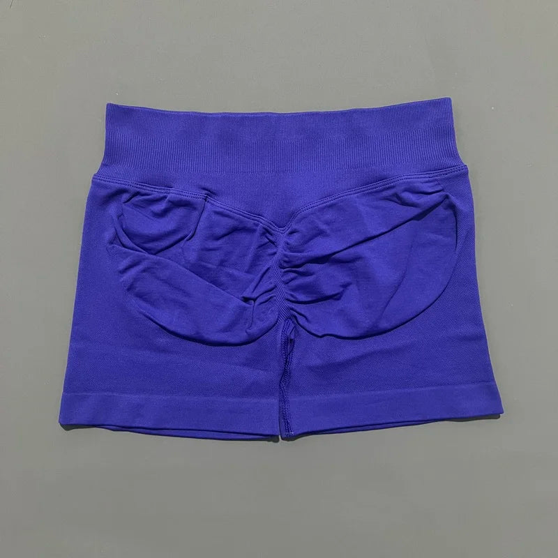 Women High Waist Fitness Shorts – Yoga, Gym, Running Sportswear