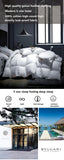 Winter Cotton Goose Down Quilt – Super Soft Fluffy Four Seasons Duvet, Queen & King Sizes, 220x240cm thumbnail 8