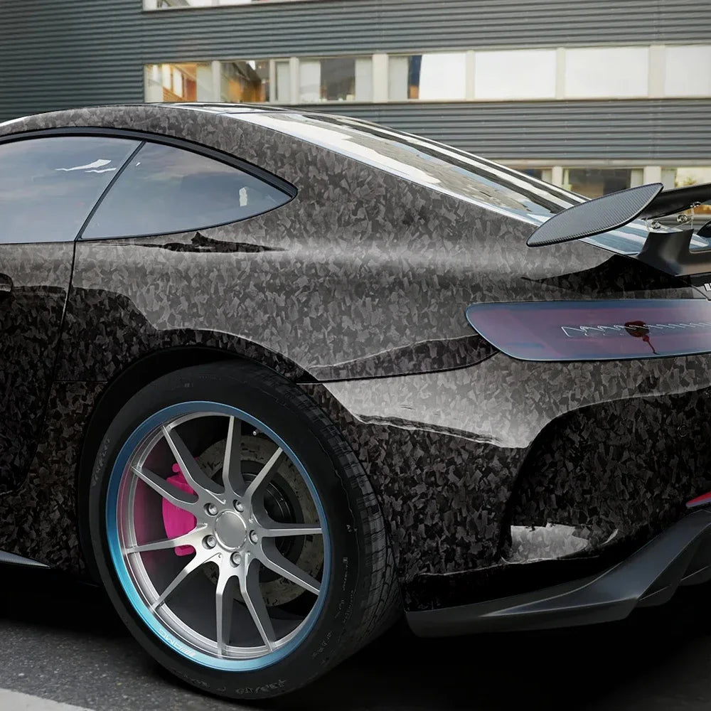 Carbon Fiber Vinyl Wrap Film Waterproof Glossy Self Adhesive Car Sticker Roll 150cm PVC Auto Body Protection Decal